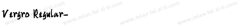 Vergro Regular字体转换